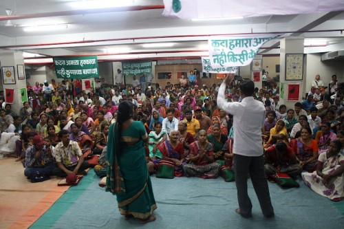 Waste pickers from across India and from around the world participate in the National Convention.