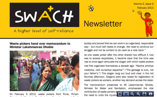 swach newsletter - feb 2013