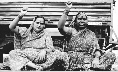 Photo from the sit-in. Courtesy: KKPKP.