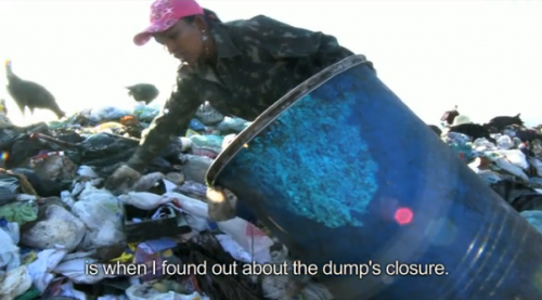 Screen shot from the documentary about Gericinó dump in Rio called "Catador".