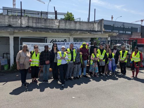 The IAWP delegation in Paris for #INC2 visited Amelior's Ressourcerie-Recyclerie on the day of their weekly flea market. An incredible experience for waste pickers around the world to understand how French waste pickers lead the circular economy by recovering second hand goods.