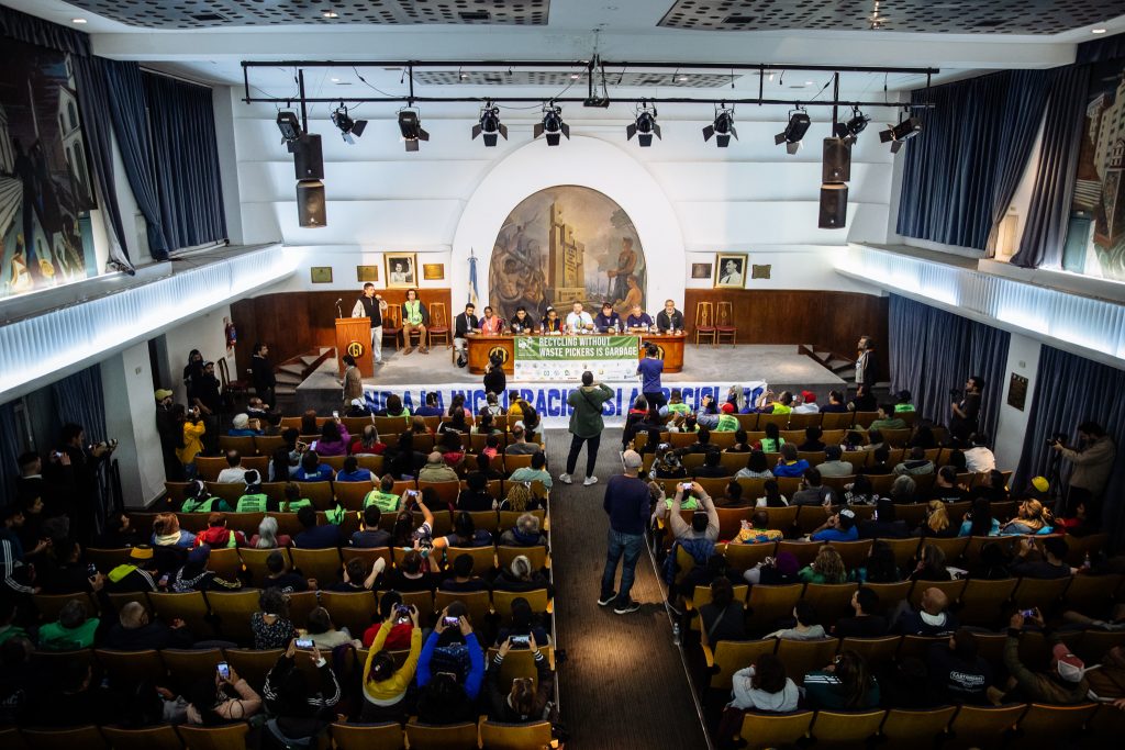 Public presentation of the new authorities of the Alliance at the CGT building in Buenos Aires. May 3rd, 2024