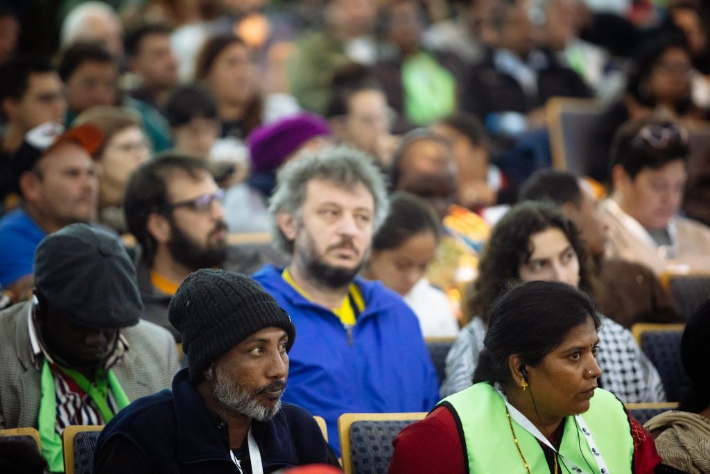 Waste picker delegates at the IAWP presentation event.