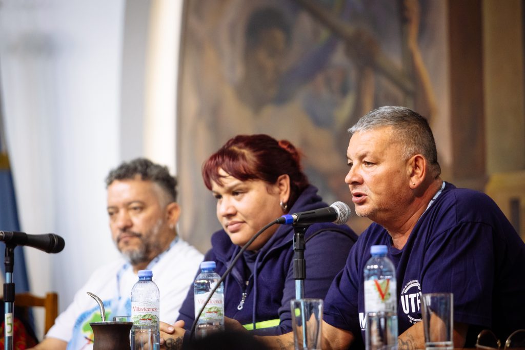 Severino, María y Sergio, de izquierda a derecha