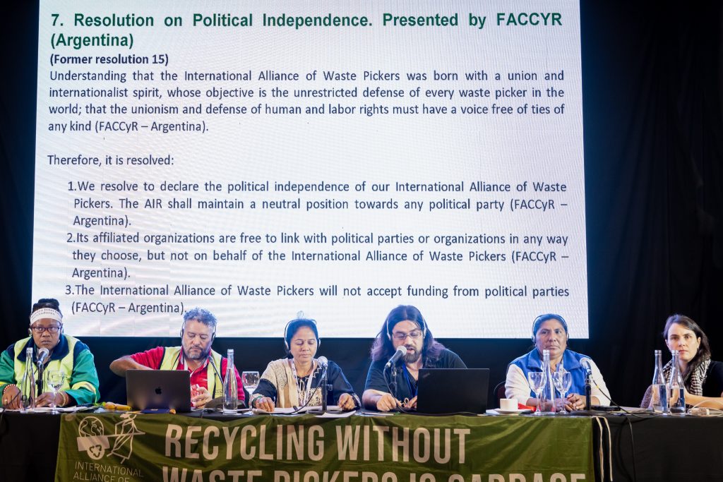 Resolutions and amendments session.