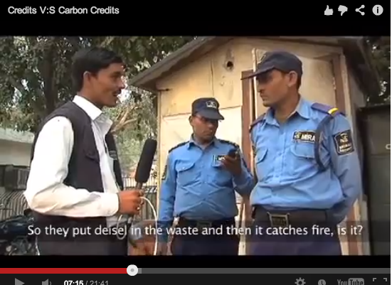 credits vs carbon credits film - santu interviews guards