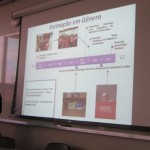 Linha do tempo do projeto em formação em gênero / Timeline of the gender workshop project