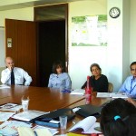 Meeting with David and Andrea of the ILO Sectoral Activities Department, which is working with e-waste. Photo: Karin Pape